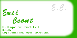 emil csont business card